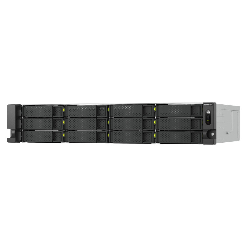QNAP TS-h1465U-RP-8G (Intel 4core, ZFS, 8GB DDR5 RAM, 12x SATA + 2x E1.S, 1x PCIe, 2x 2,5GbE)