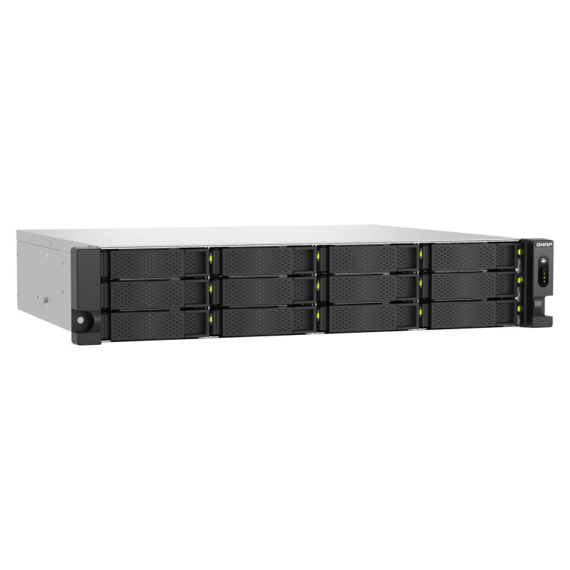 QNAP TS-h1465U-RP-8G (Intel 4core, ZFS, 8GB DDR5 RAM, 12x SATA + 2x E1.S, 1x PCIe, 2x 2,5GbE)