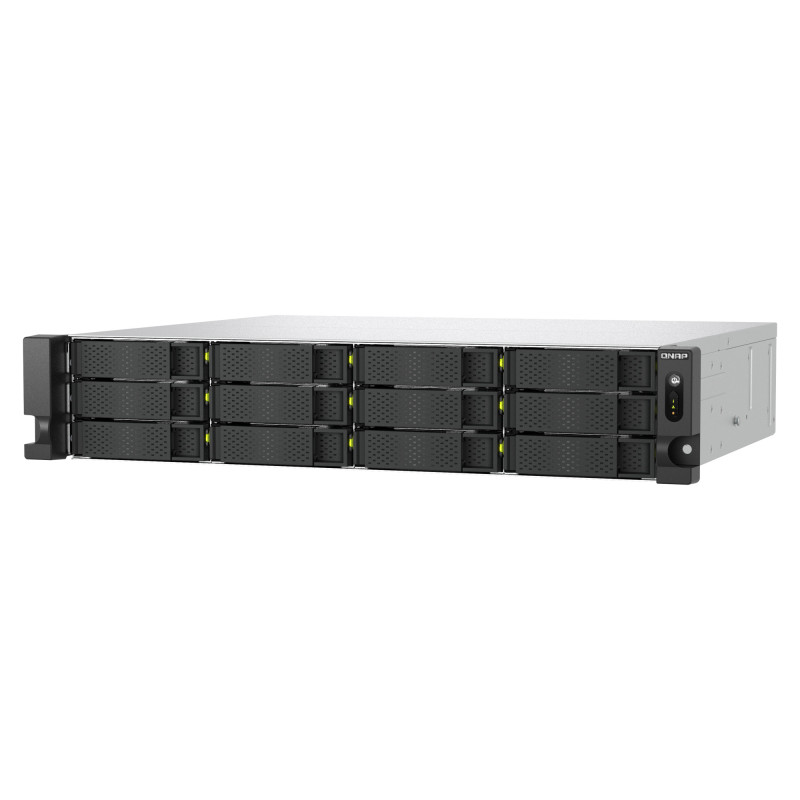 QNAP TS-h1465U-RP-8G (Intel 4core, ZFS, 8GB DDR5 RAM, 12x SATA + 2x E1.S, 1x PCIe, 2x 2,5GbE)