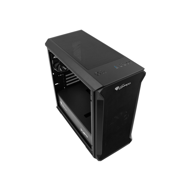 Počítačová skriňa Genesis IRID 503 V2/Micro Tower/Transpar./Čierna