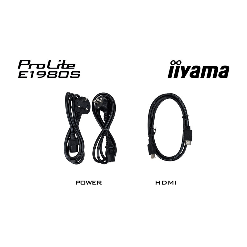 iiyama ProLite/E1980S/19''/TN/1280x1024/75Hz/3ms/Black/3R