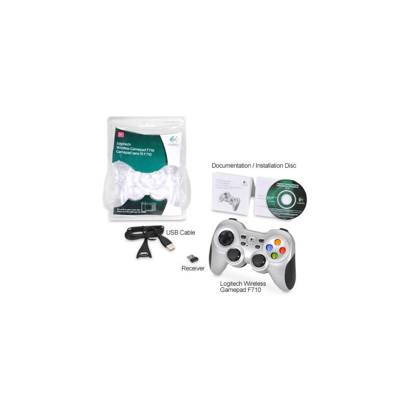 LOGITECH OEM - Logitech Wireless Gamepad F710, USB _