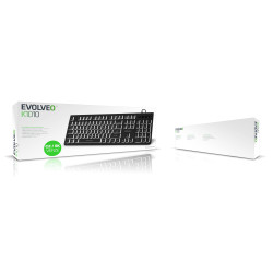EVOLVEO K1010, klávesnica s bielym podsvietením,