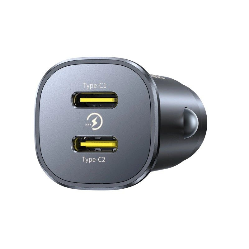 NONAME - Baseus GoTrip Nabíjačka do Auta 2x USB-C 30W Cosmic Black