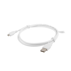 NATEC - LANBERG Kabel USB 2.0 AM/Micro, 1m, biely