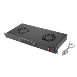 Lanberg 19'' 1U rackový ventilačný panel