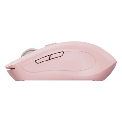 C-TECH WLM-12PK/Ergonomická/Optická/Pre pravákov/1 600 DPI/USB+BT/Ružová