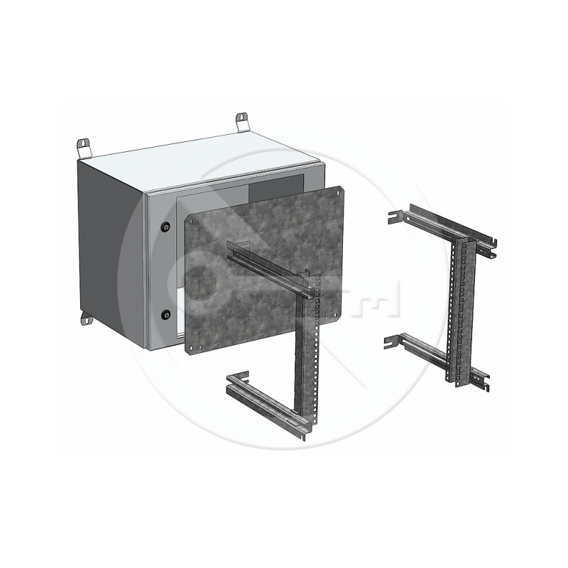 SOLARIX - Rozvádzač nástenný vonkajší LC-20 9U 600x400 presklené dvere 2x1bodový zámok LC-20-9U-64-11-G