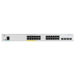 CISCO REFRESH - Catalyst C1000-24P-4G-L, 24x 10/100/1000 Ethernet PoE+ portu a 195W PoE budget, 4x 1G SFP uplinks
