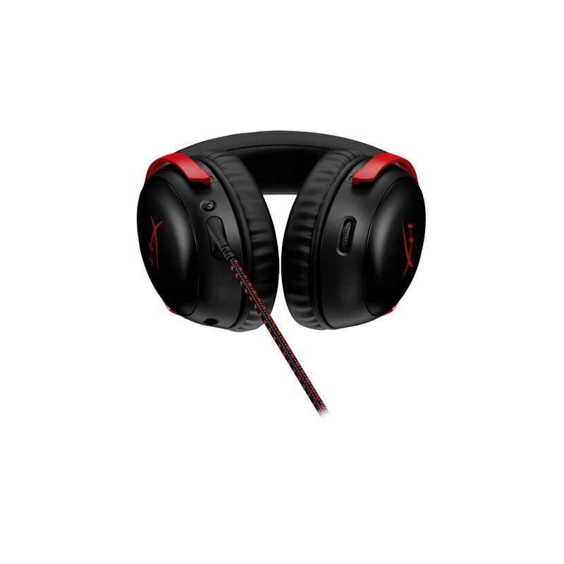HyperX Cloud III/ANC/Jack/Čierna-červená