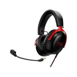 HyperX Cloud III/ANC/Jack/Čierna-červená