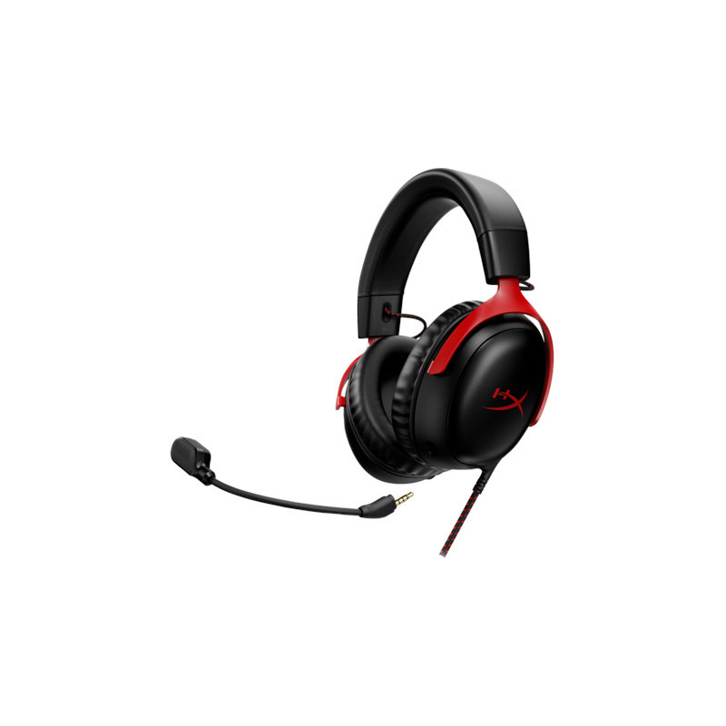 HyperX Cloud III/ANC/Jack/Čierna-červená