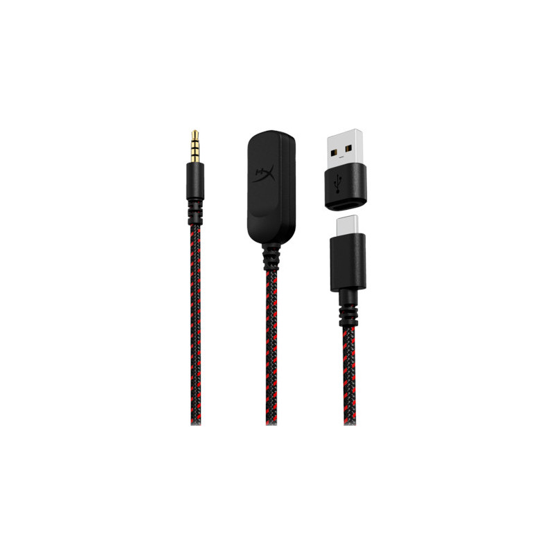 HyperX Cloud III/ANC/Jack/Čierna-červená