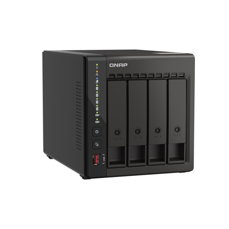 QNAP NVR QVP-41C (4core 2,6 GHz, 8GB RAM, 4xSATA, 2x2,5GbE, 2xM.2 slot, 2xHDMI, kamery: 8 (max 24)