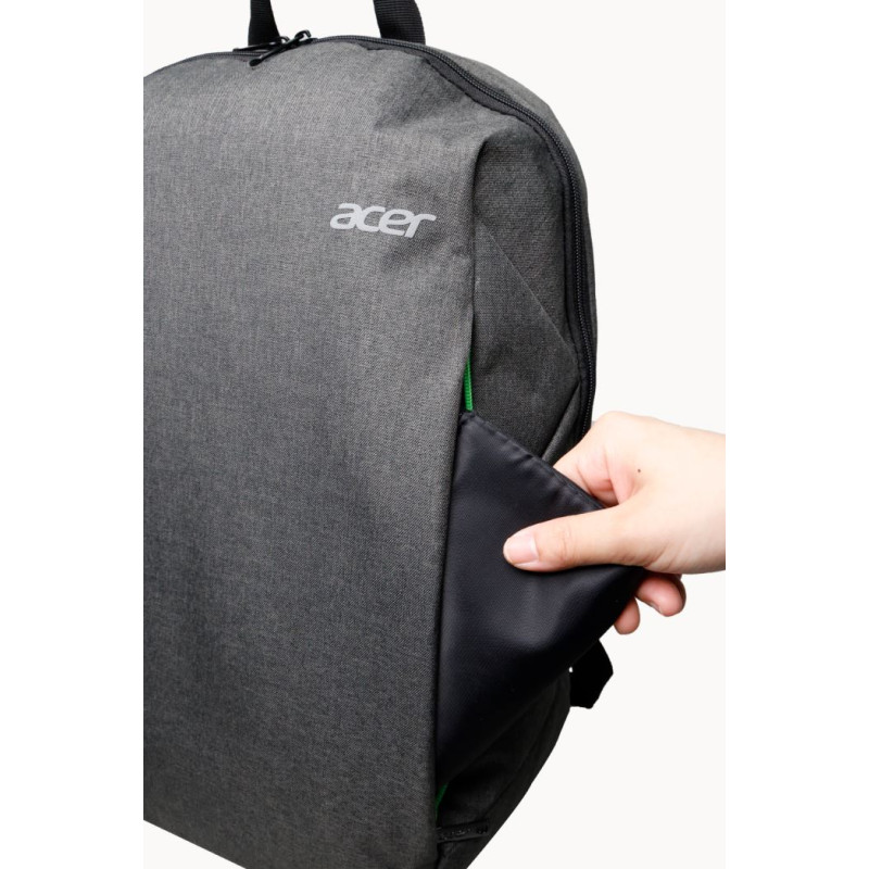 Acer urban backpack, grey & green, 15.6''