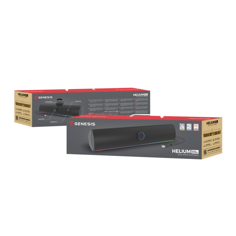 Genesis herný soundbar HELIUM 312BT/Stereo/10W/Čierna