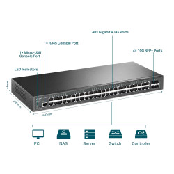 TP-Link SG3452X Man.L2+ 48xGb, 4x10G SFP+ Omada SDN