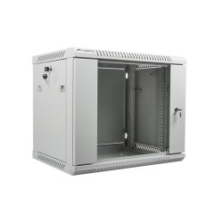 LANBERG - Nástenný rack 19'' 9U 600X450mm šedý flat pack