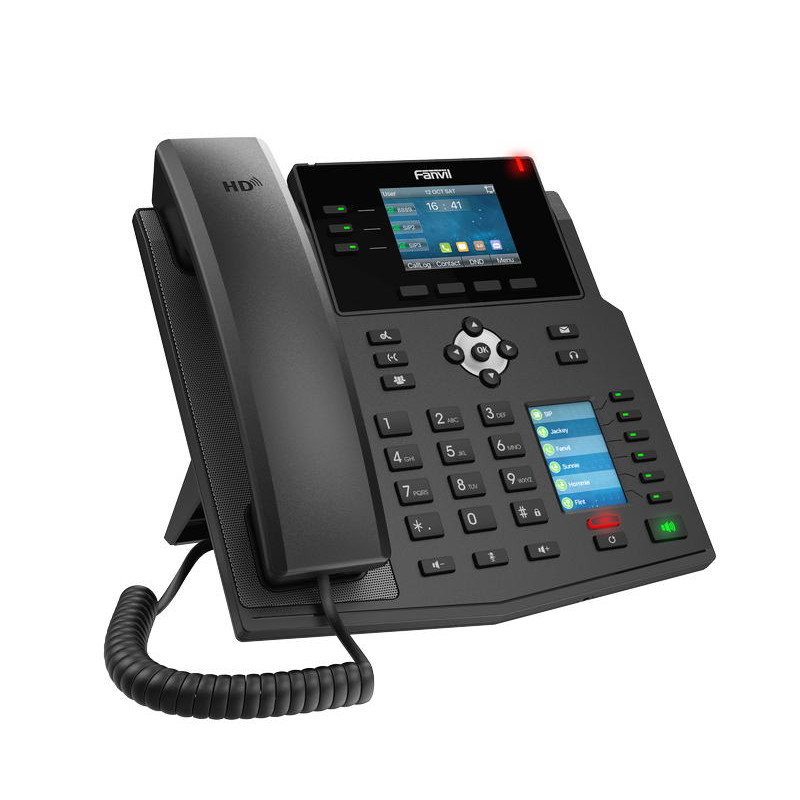 GRANDSTREAM - Fanvil X4U SIP telefón 2,8'' bar.disp. + 2,4'' disp., 12SIP, 3link.tl., 30DSS hr., dual Gbit