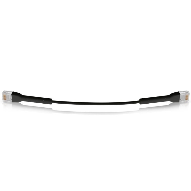 Ubiquiti U-Cable-PATCH-RJ45-BK, Ethernet Patch Kabel, 0,1m (0,22m s konektormi), Cat6, černý