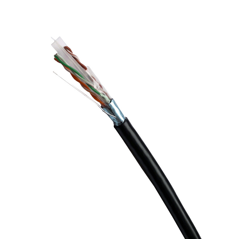 DATACOM FTP drôt CAT6 PE, Fca 500m cievka, čierny, OUTDOOR