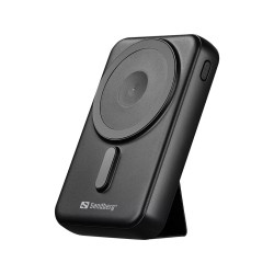 NONAME - Sandberg Mag Wireless Powerbank 10000 mAh ALU, čierna