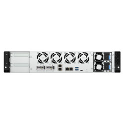 QNAP TS-h1073BXeU-RP-8G (Ryzén V1780B, ZFS, 8GB RAM, 8x SATA + 2x E1.S, 2x 2,5GbE, 2x 10GbE)