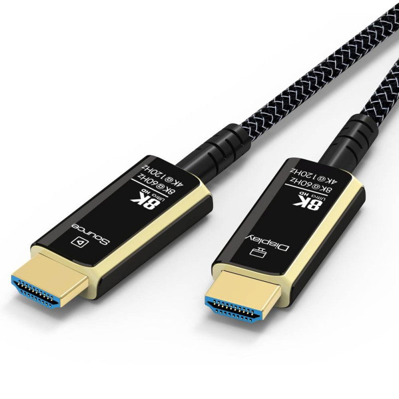 PremiumCord Ultra High Speed HDMI 2.1 optický fiber kábel 8K @ 60Hz, pozlátené 20m