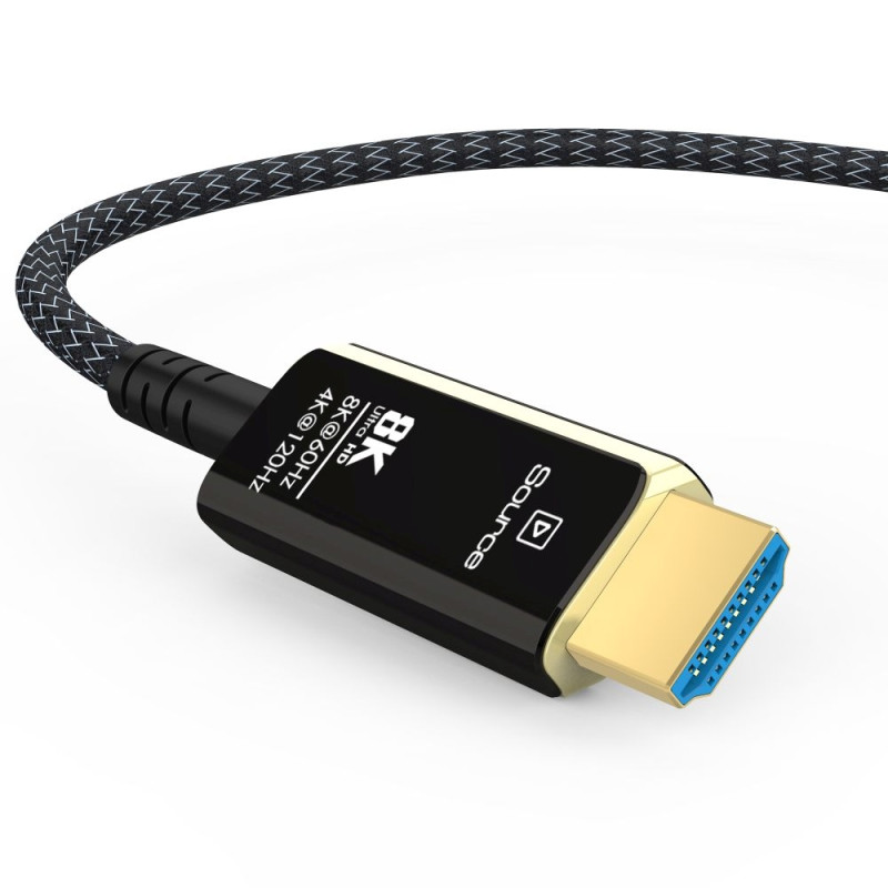 PremiumCord Ultra High Speed HDMI 2.1 optický fiber kábel 8K @ 60Hz, pozlátené 20m