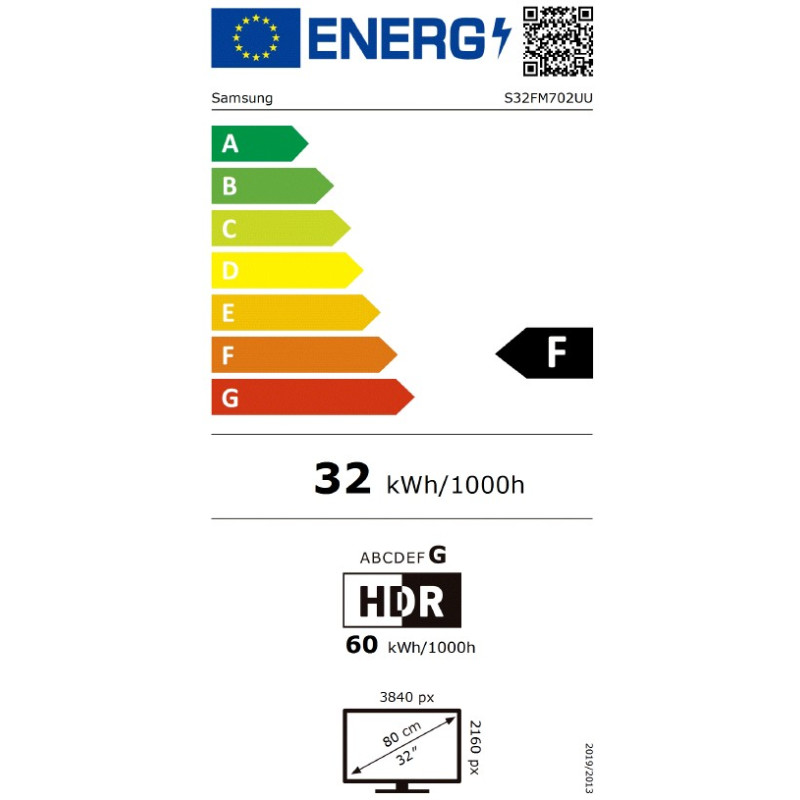Samsung Smart Monitor/M70F/32''/VA/4K UHD/60Hz/4ms/Čierna/2R