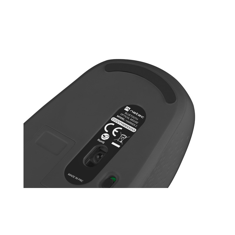 Natec optická myš HARRIER 2/1600 DPI/Kancelárska/Optická/1 600 DPI/Bezdrôtová Bluetooth/Čierna
