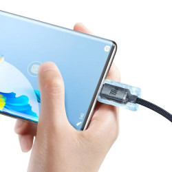 NONAME - Baseus CAJY000401 Crystal Shine Series Dátový Kabel USB - USB-C 100W 1,2m Black