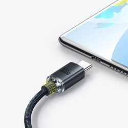 NONAME - Baseus CAJY000401 Crystal Shine Series Dátový Kabel USB - USB-C 100W 1,2m Black