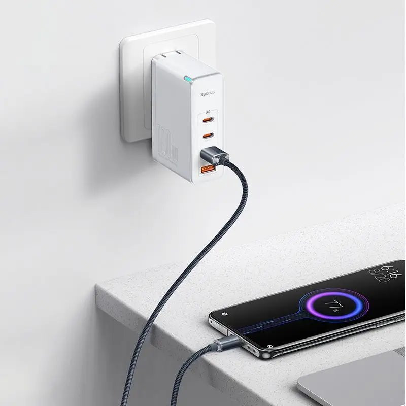 NONAME - Baseus CAJY000401 Crystal Shine Series Dátový Kabel USB - USB-C 100W 1,2m Black