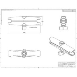 BRODIT - RAM Mounts rameno dlhé, kovové, pre 1'' guľové čapy (celková dĺžka 152 mm)