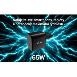 i-tec 65W USB-C Power Delivery GaN Charger