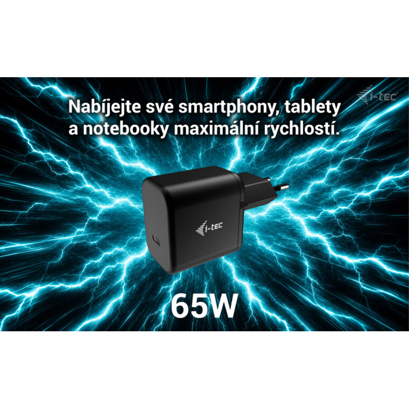 i-tec 65W USB-C Power Delivery GaN Charger