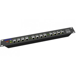 OEM - POE Gigabitový Patch panel Cat5 19'' 12port 1U