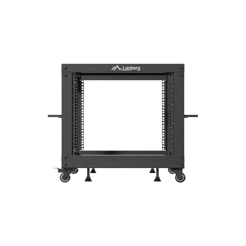 LANBERG OTVORENÝ RACK 9U 19'' 600X600-1100 NASTAVITEĽNÝ ČIERNY