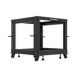 LANBERG OTVORENÝ RACK 9U 19'' 600X600-1100 NASTAVITEĽNÝ ČIERNY