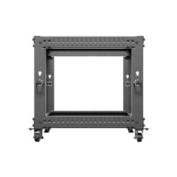 LANBERG OTVORENÝ RACK 9U 19'' 600X600-1100 NASTAVITEĽNÝ ČIERNY