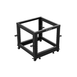 LANBERG OTVORENÝ RACK 9U 19'' 600X600-1100 NASTAVITEĽNÝ ČIERNY