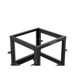 LANBERG OTVORENÝ RACK 9U 19'' 600X600-1100 NASTAVITEĽNÝ ČIERNY