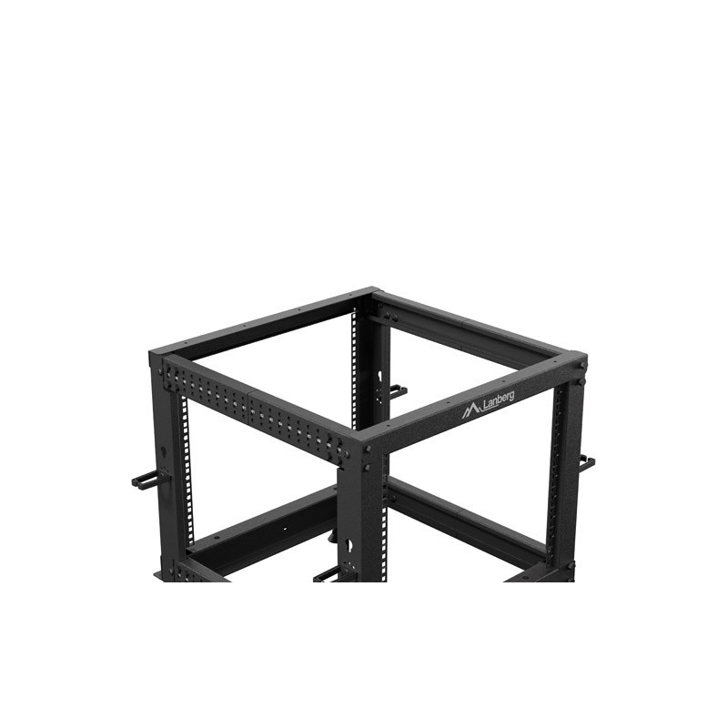LANBERG OTVORENÝ RACK 9U 19'' 600X600-1100 NASTAVITEĽNÝ ČIERNY