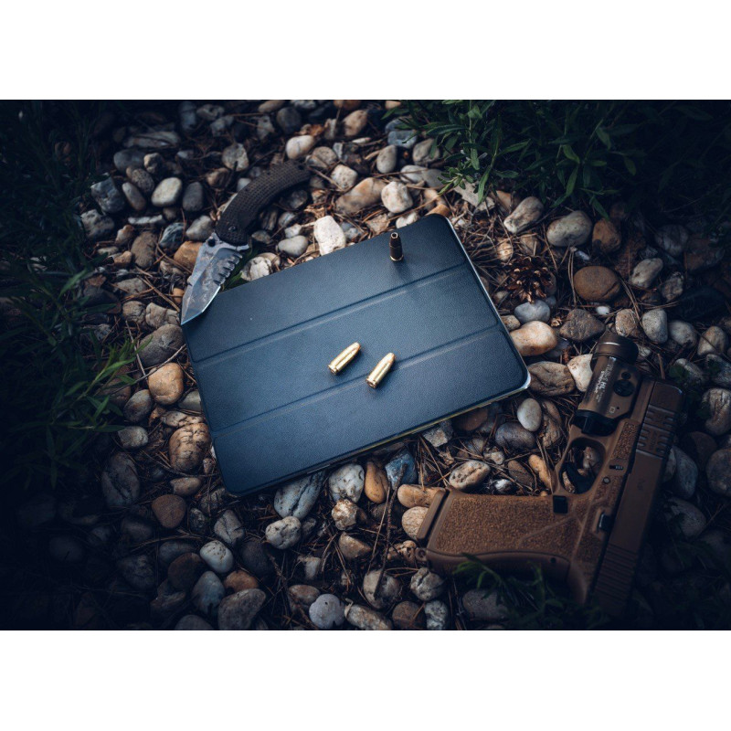 Tactical Book Tri Fold Puzdro pre iPad 11 2025/10.9 2022 Black
