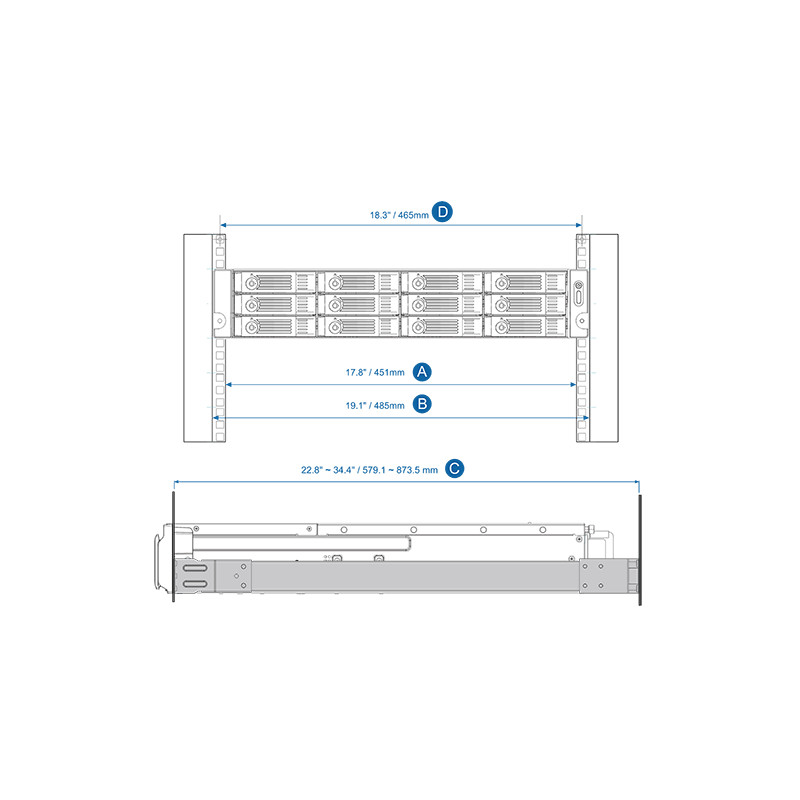 QNAP Rail kit - RAIL-A03-57