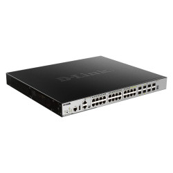 D-Link DGS-3630-28PC/SI L3 24Gb PoE, 4x10G SFP+