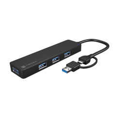 Rozbočovač Natec MAYFLY 4xUSB-A 3.0 HUB + USB-A adaptér