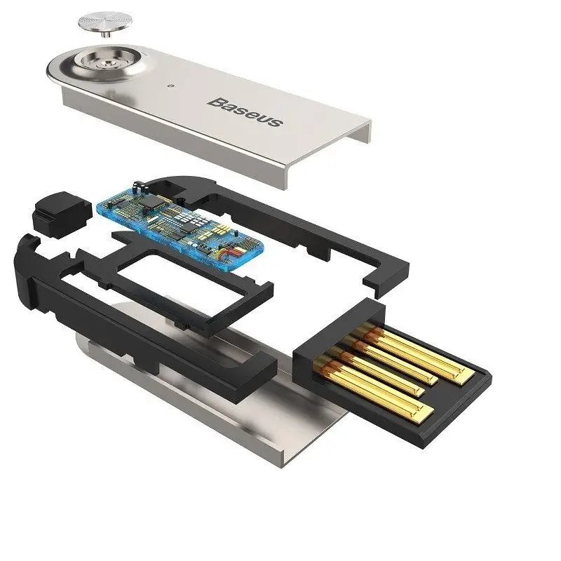 NONAME - Baseus CABA01-01 Bluetooth 5.0 Adaptér do 3.5mm Jack Black