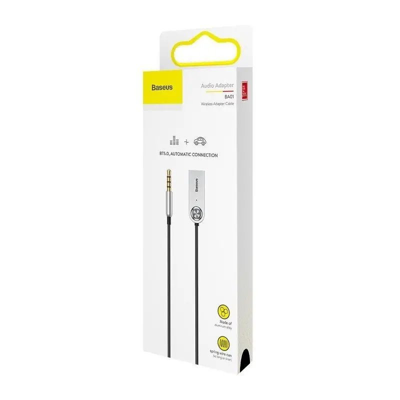 NONAME - Baseus CABA01-01 Bluetooth 5.0 Adaptér do 3.5mm Jack Black